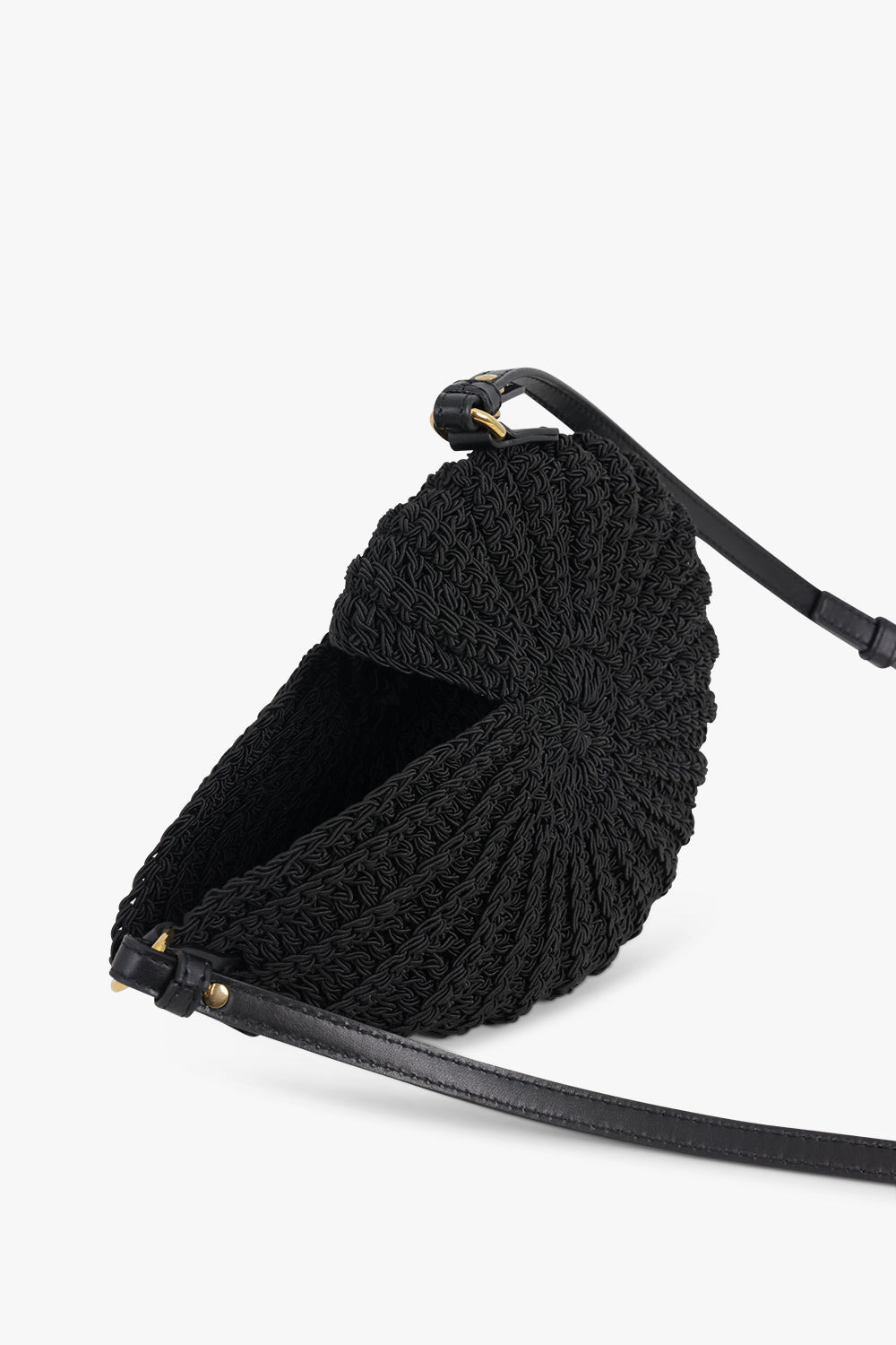 SEA TREASURES CROCHET CROSSBODY BAG | BLACK - 3