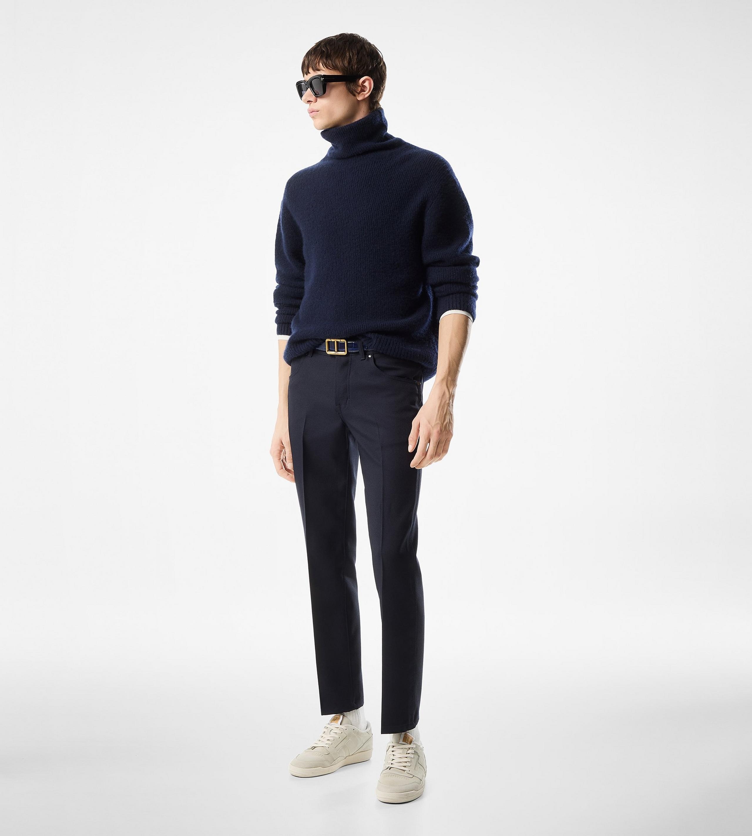 BRUSHED CASHMERE SILK ROLL NECK - 2