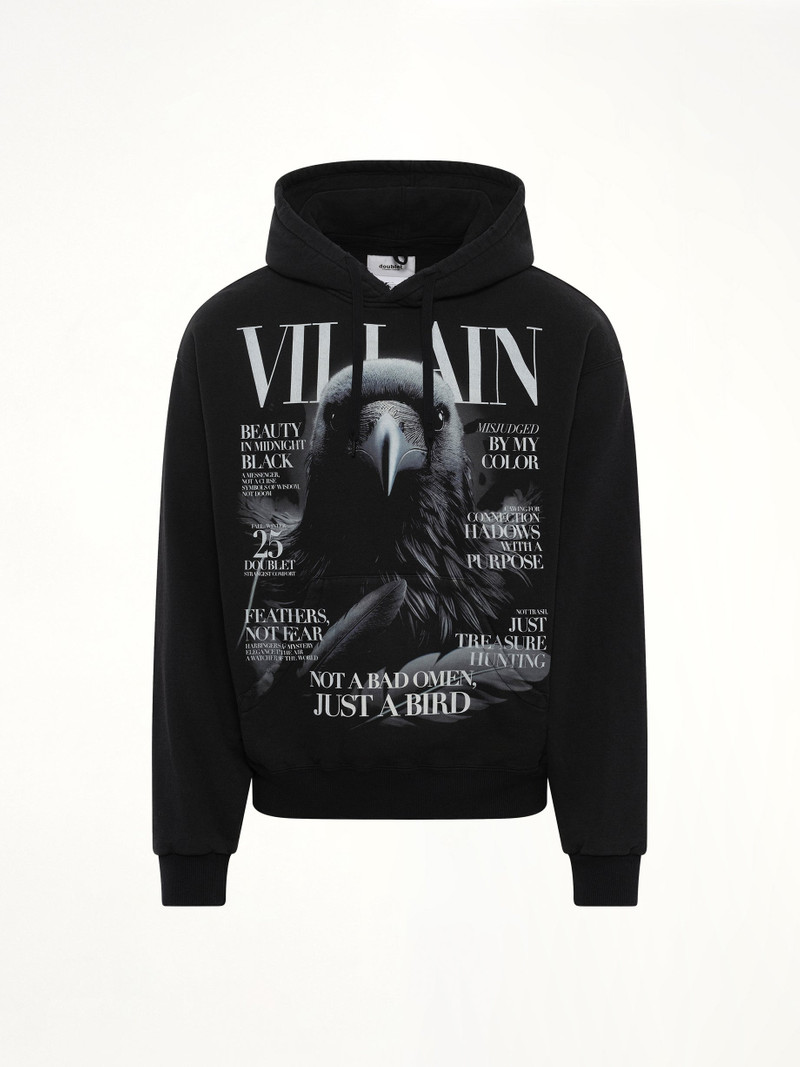 doublet Villain Cover Print Hoodie in Black outlook