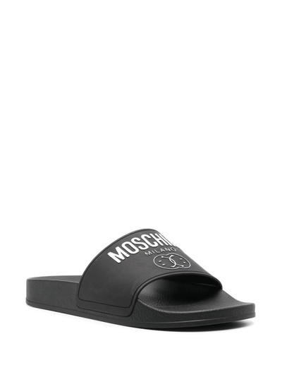 Moschino logo-print slides outlook