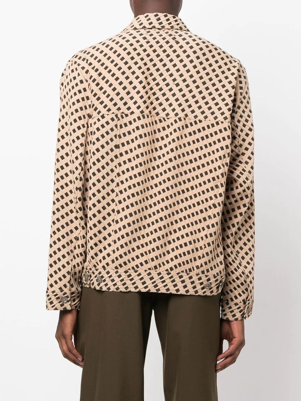 geometric-print shirt-jacket - 4