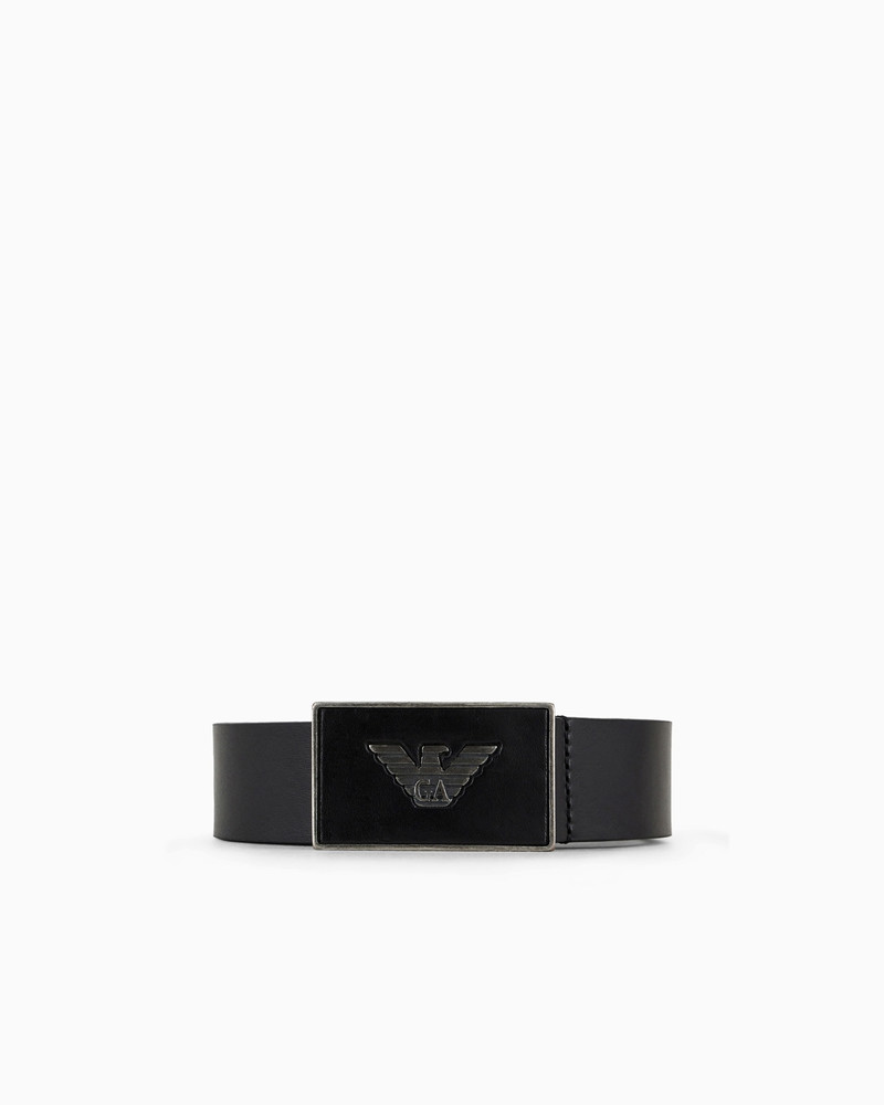 LEATHER BELT WITH EAGLE PLATE 1