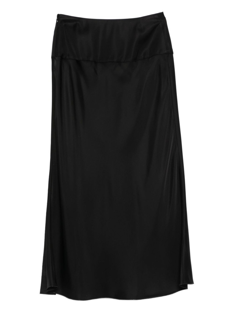 EMPORIO ARMANI pleated midi skirt outlook