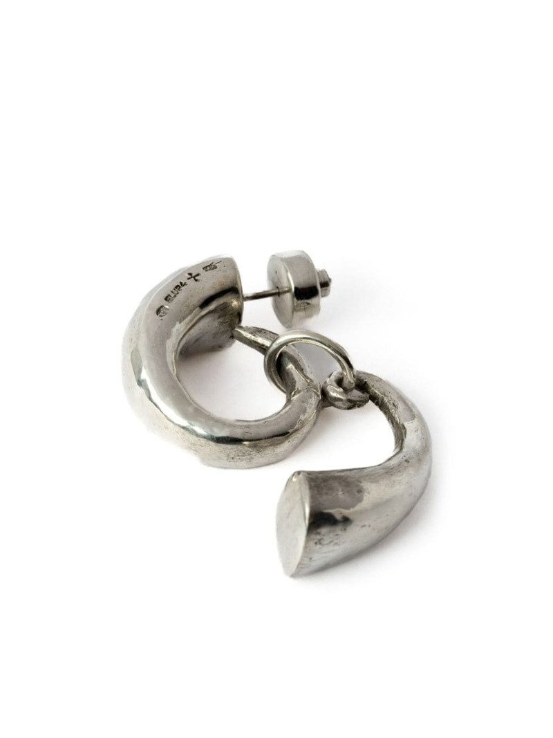 Parts of Four Horn polished finish pendant earring outlook