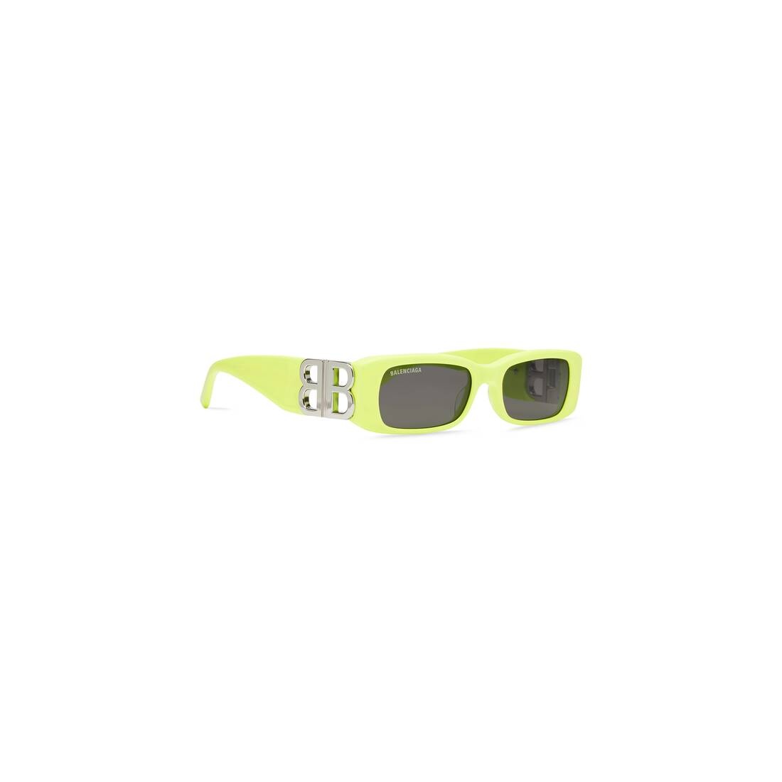 Women's Dynasty Rectangle Sunglasses in Yellow - 2