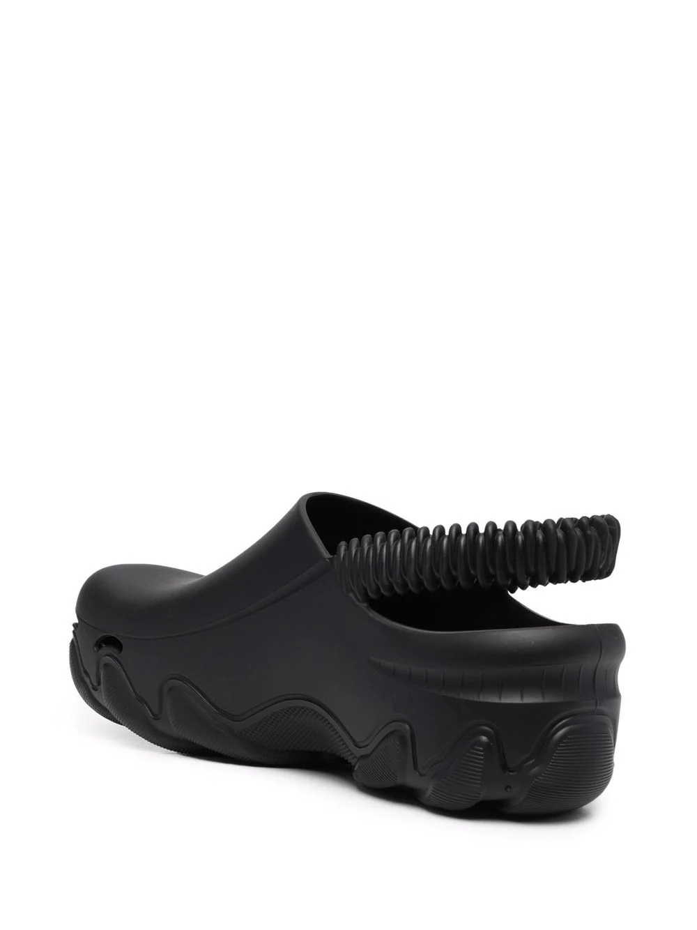 embossed-logo slingback clogs - 3