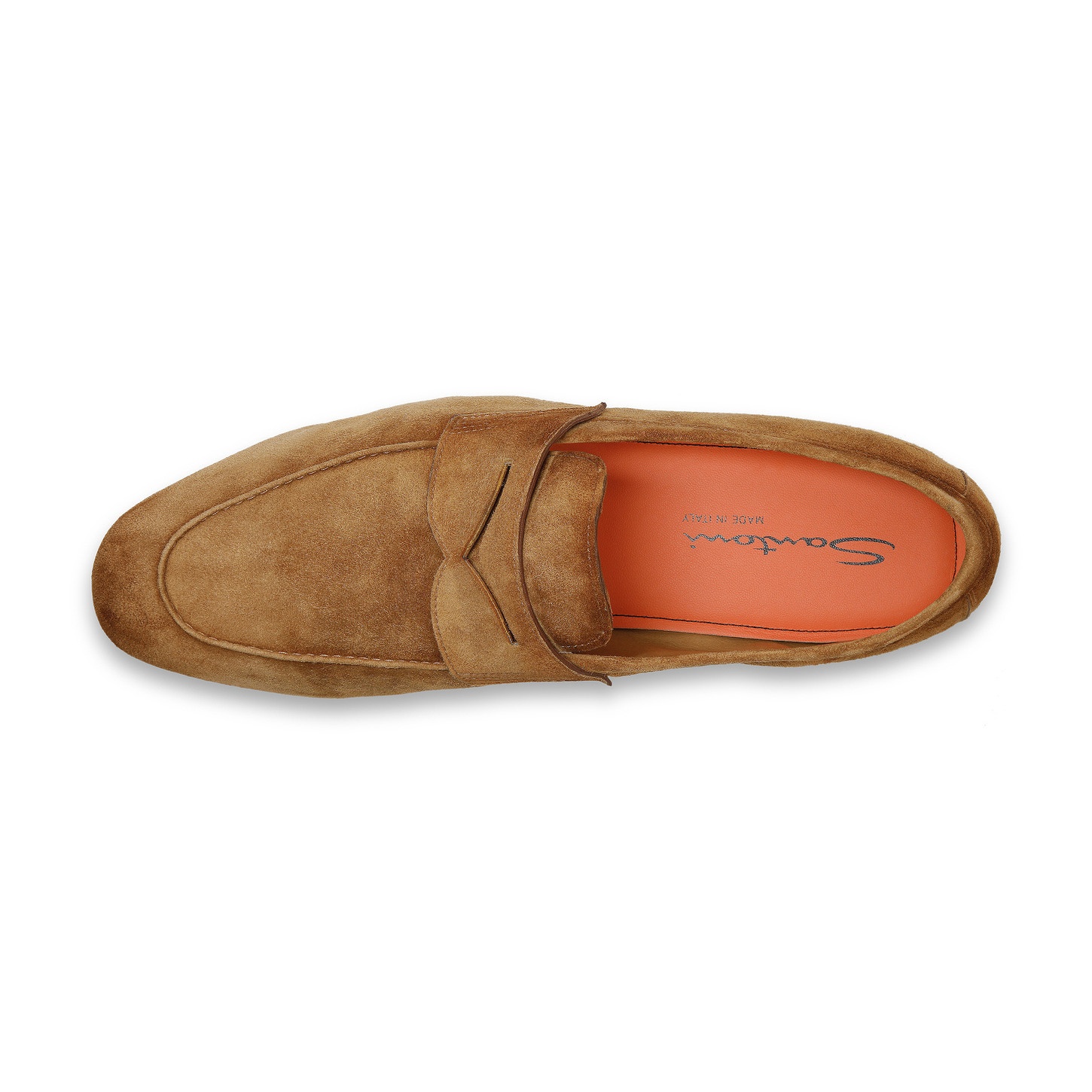 Men's light brown suede Carlo loafer - 5