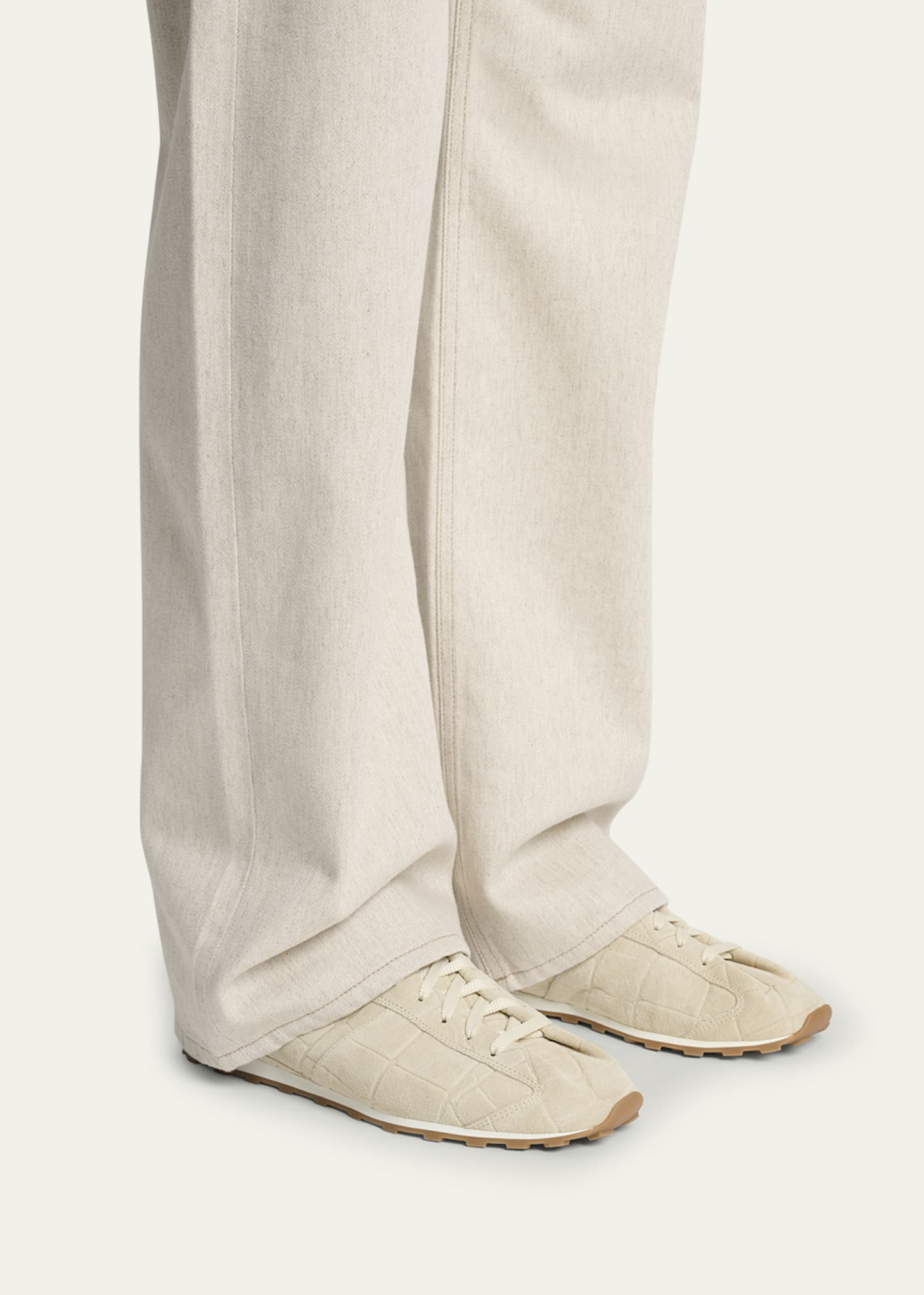 Men's Les Tennis Croc-Embossed Suede Sneakers - 2