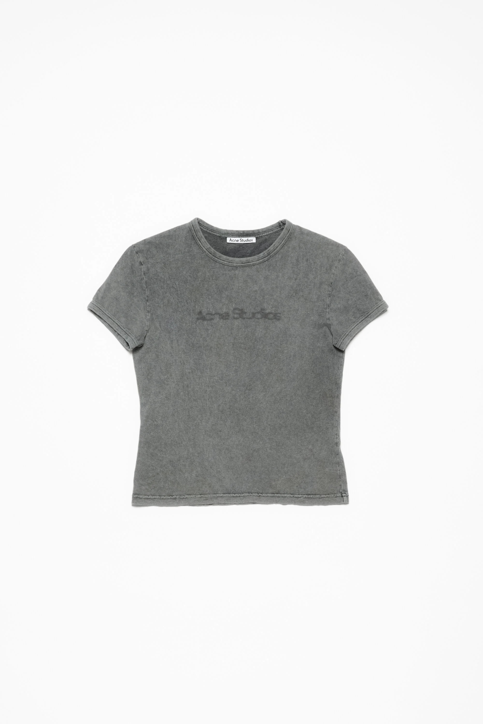 Blurred logo t-shirt - Fitted unisex fit - Faded Grey - 6