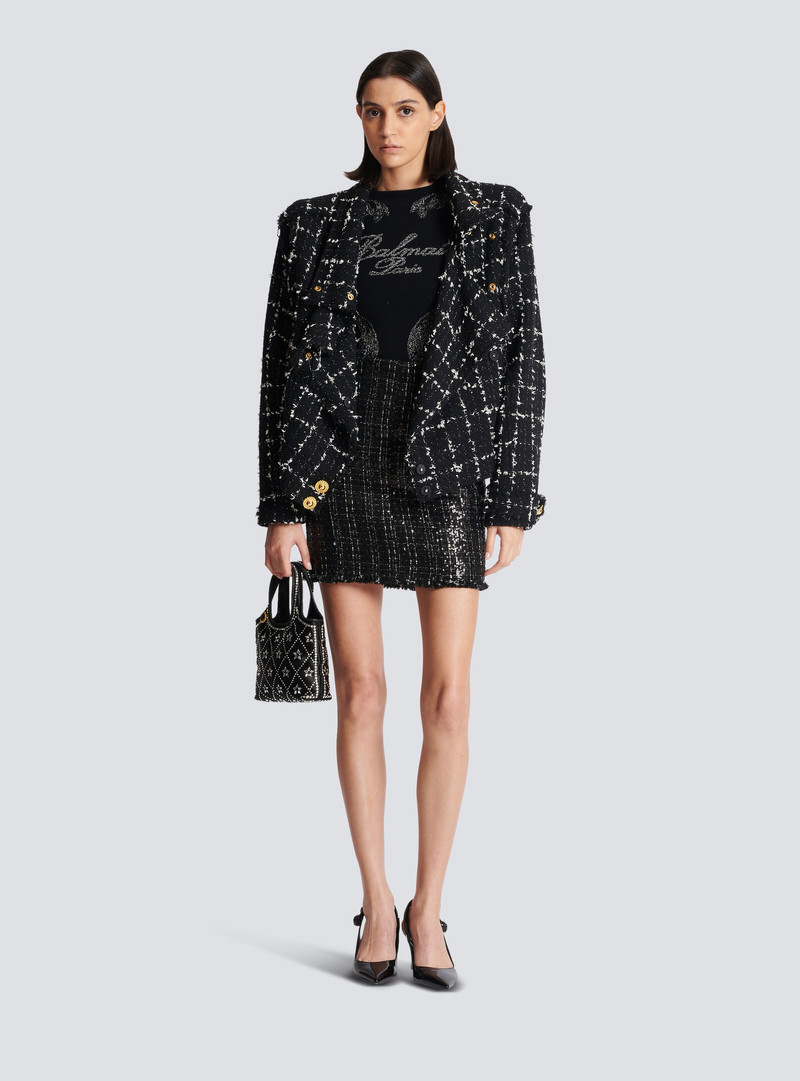 Balmain Tweed bomber jacket outlook