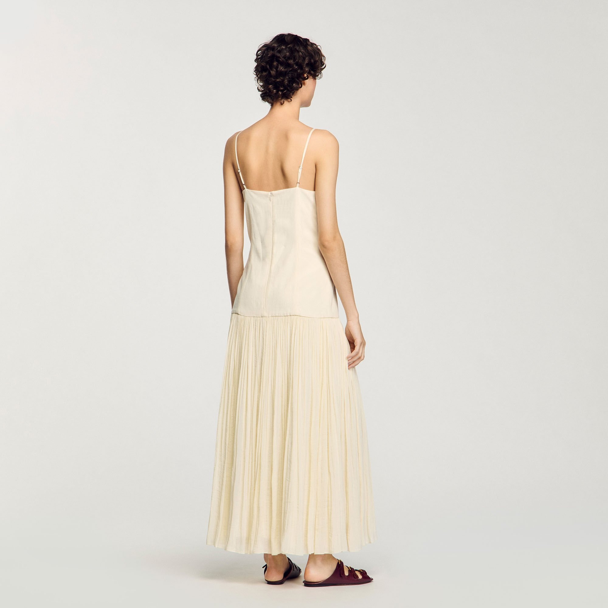PLEATED MAXI DRESS - 5