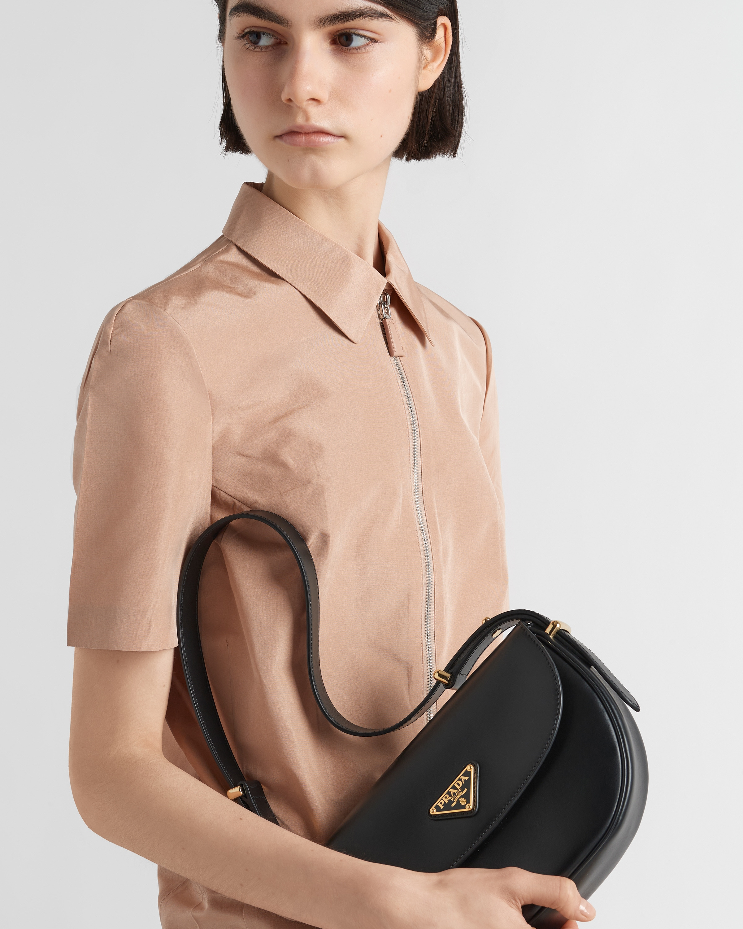 Prada Arqué leather shoulder bag - 8