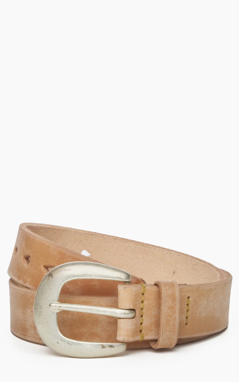 6210 WILD LEATHER BELT NATURAL - 1