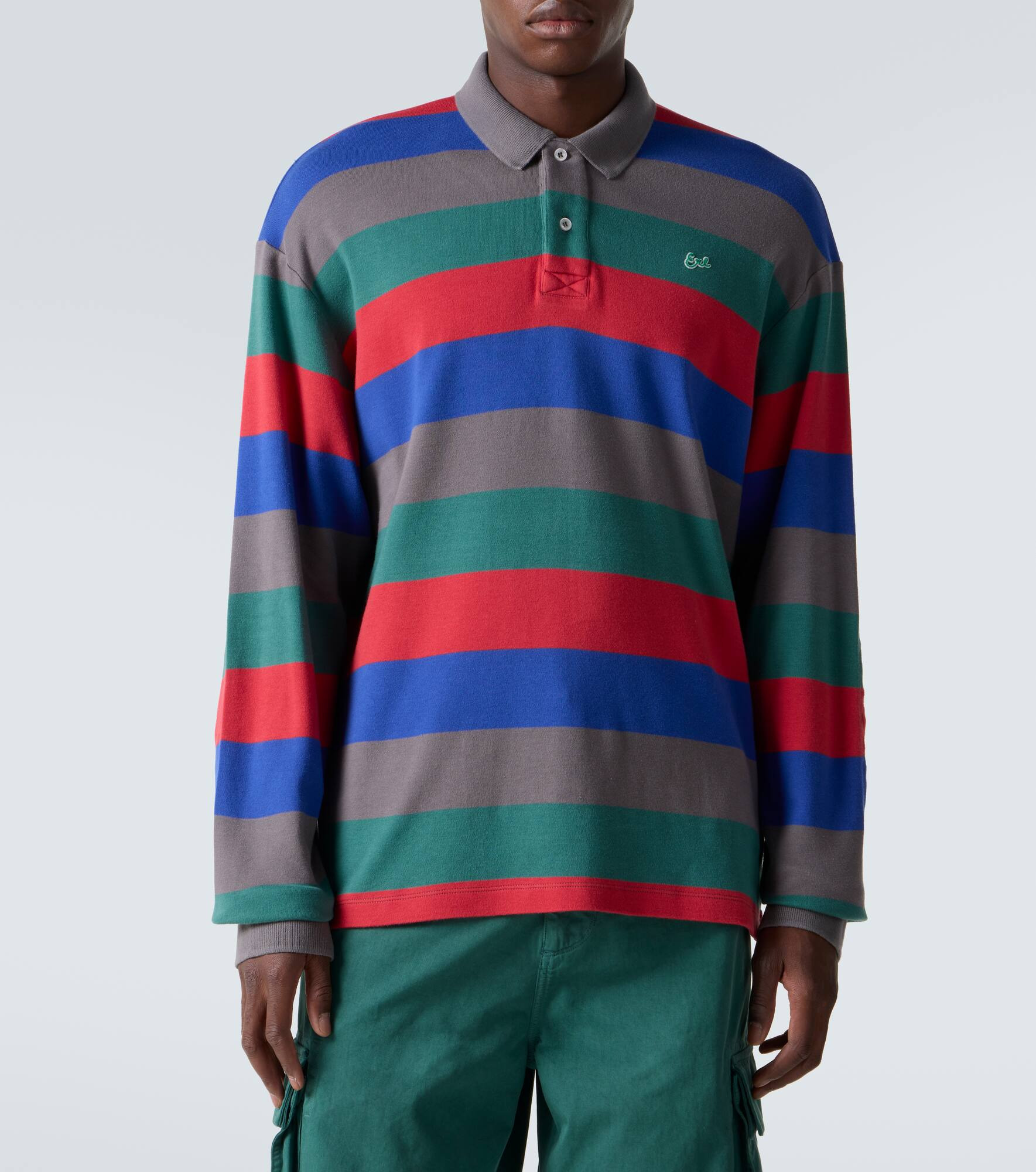 Striped cotton polo shirt - 3