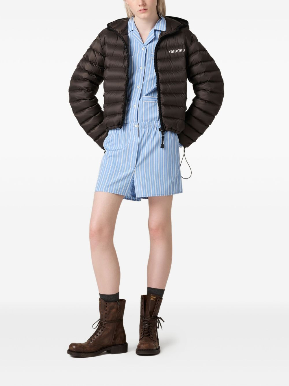 hooded padded jacket - 2