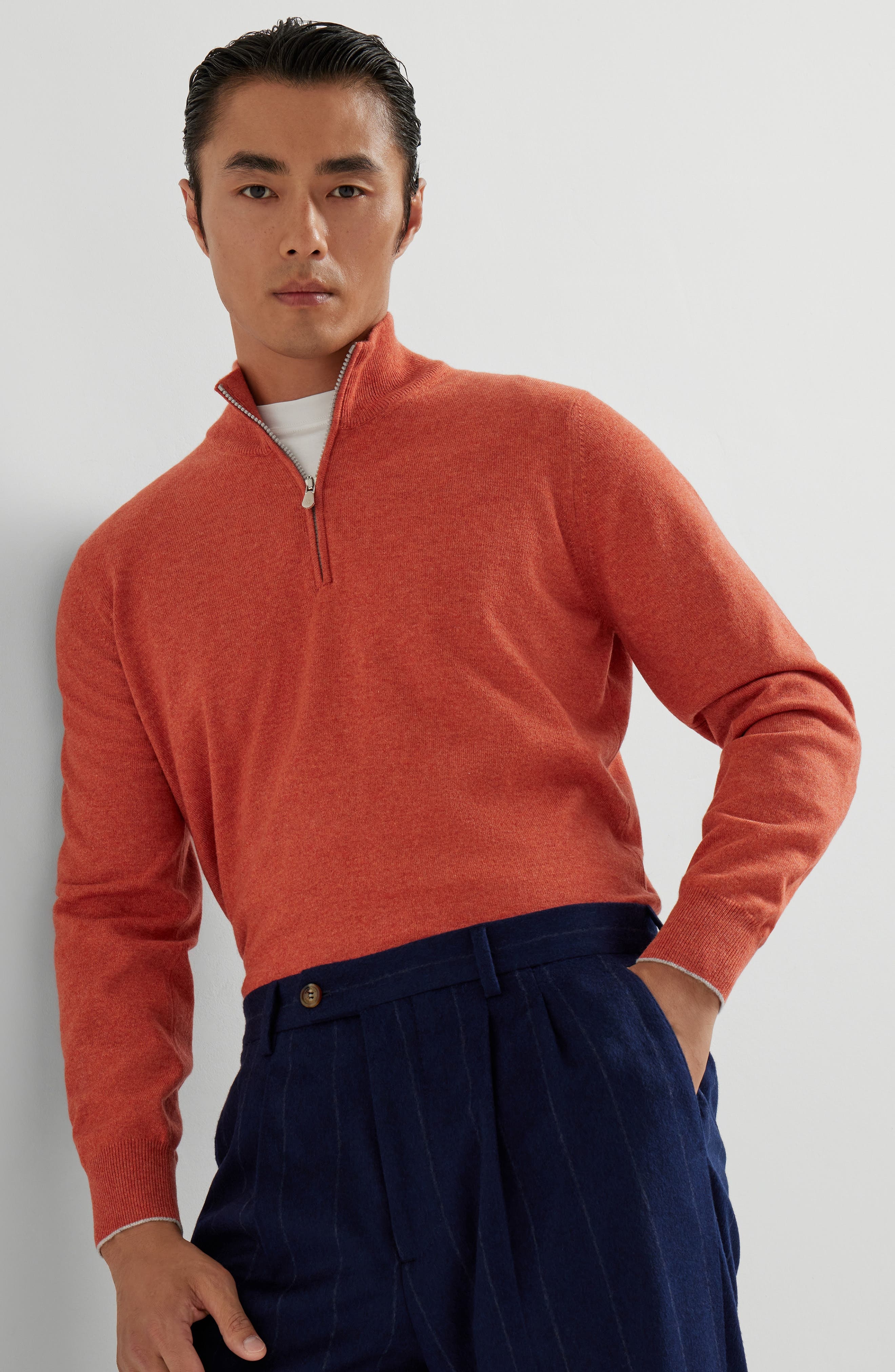 Brunello Cucinelli Cashmere sweater in Orange at Nordstrom - 5