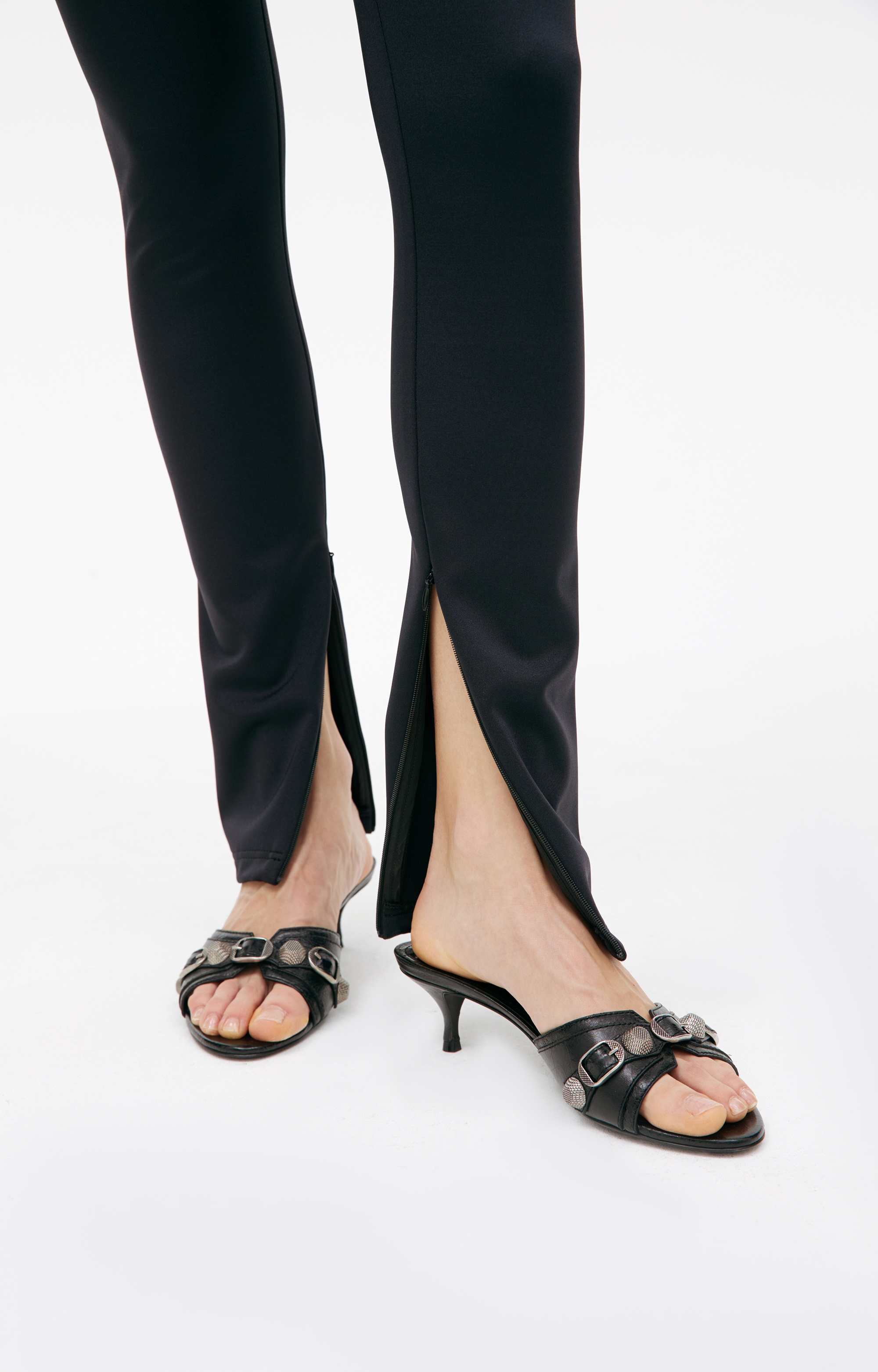 BLACK SKINNY TROUSERS - 6