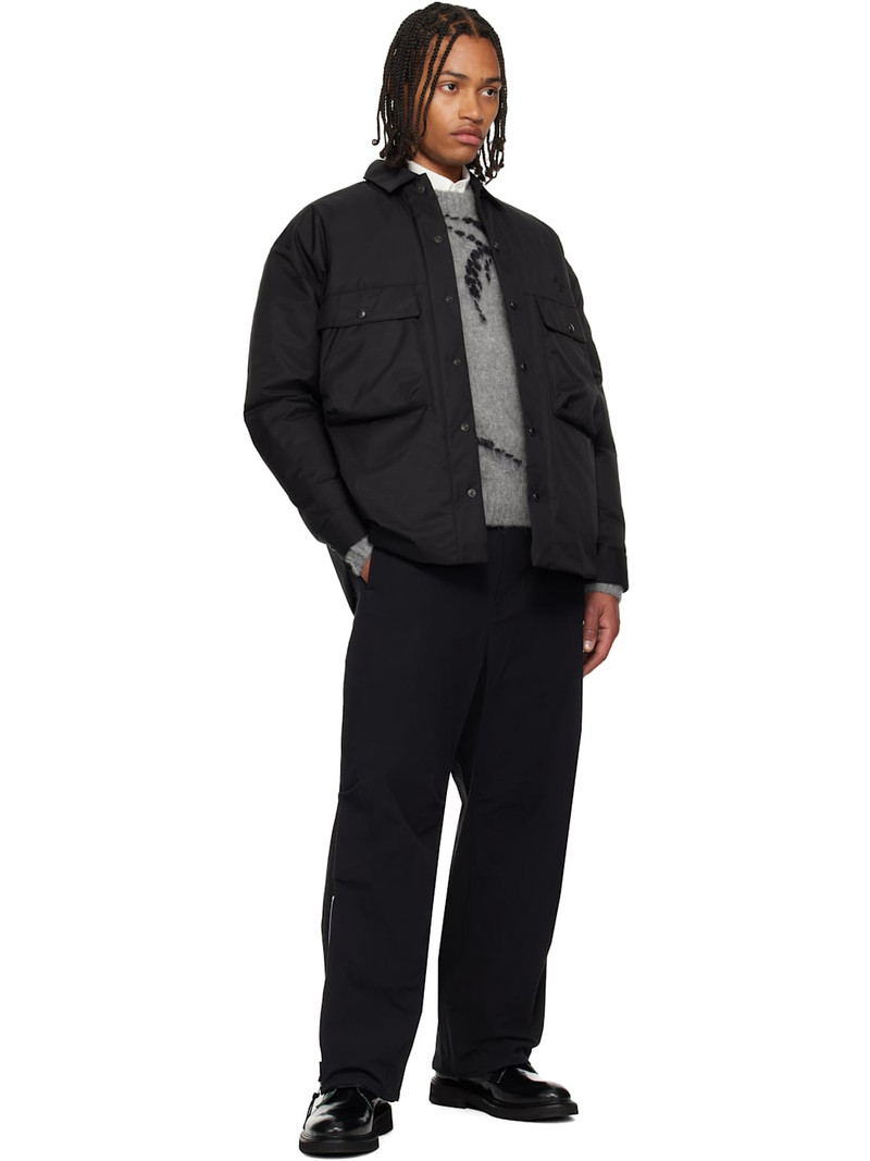 Comme des Garçons Homme Black Cotton Twill Trousers outlook