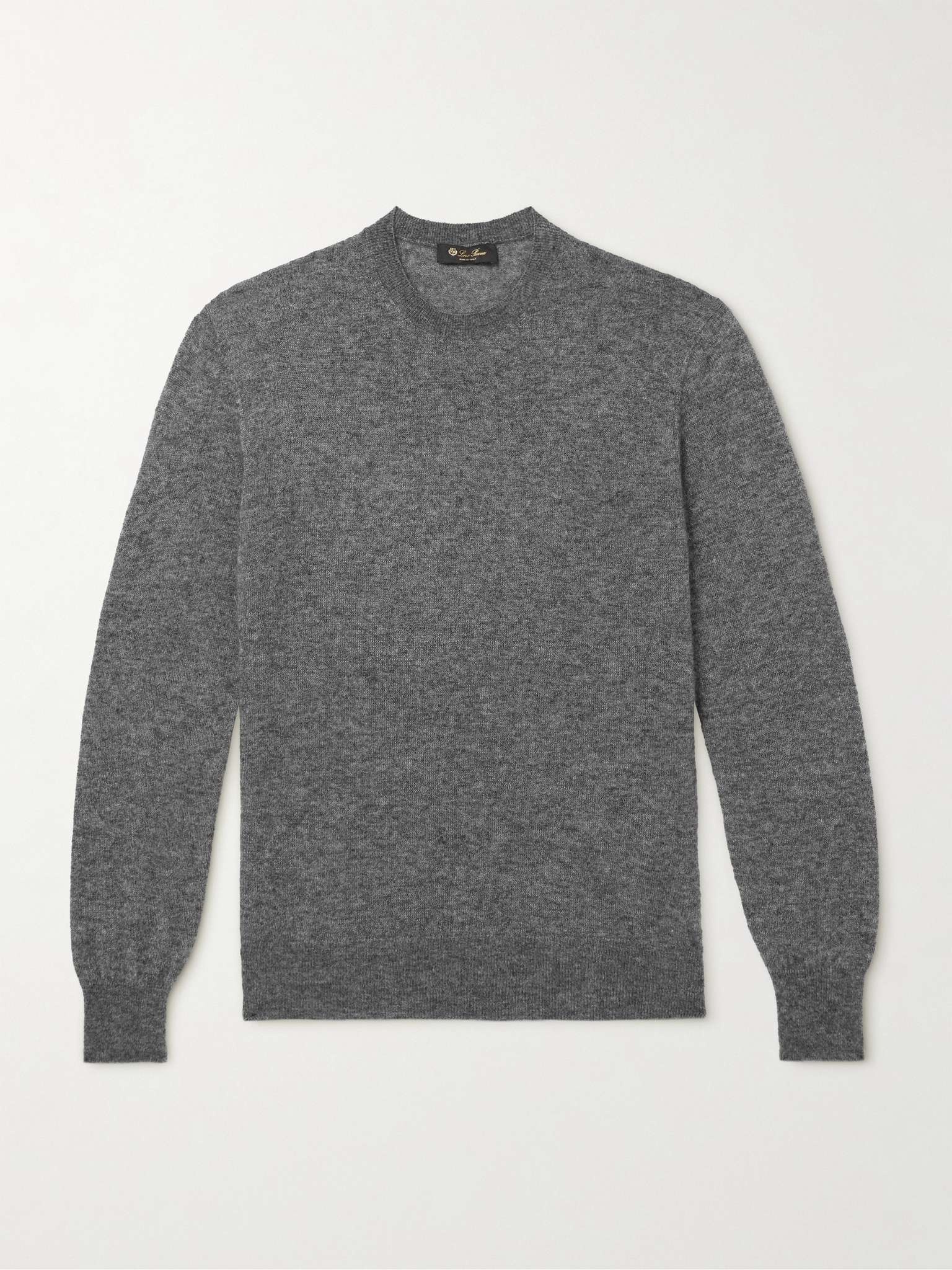 Brushed Cashmere and Silk-Blend Sweater - 1