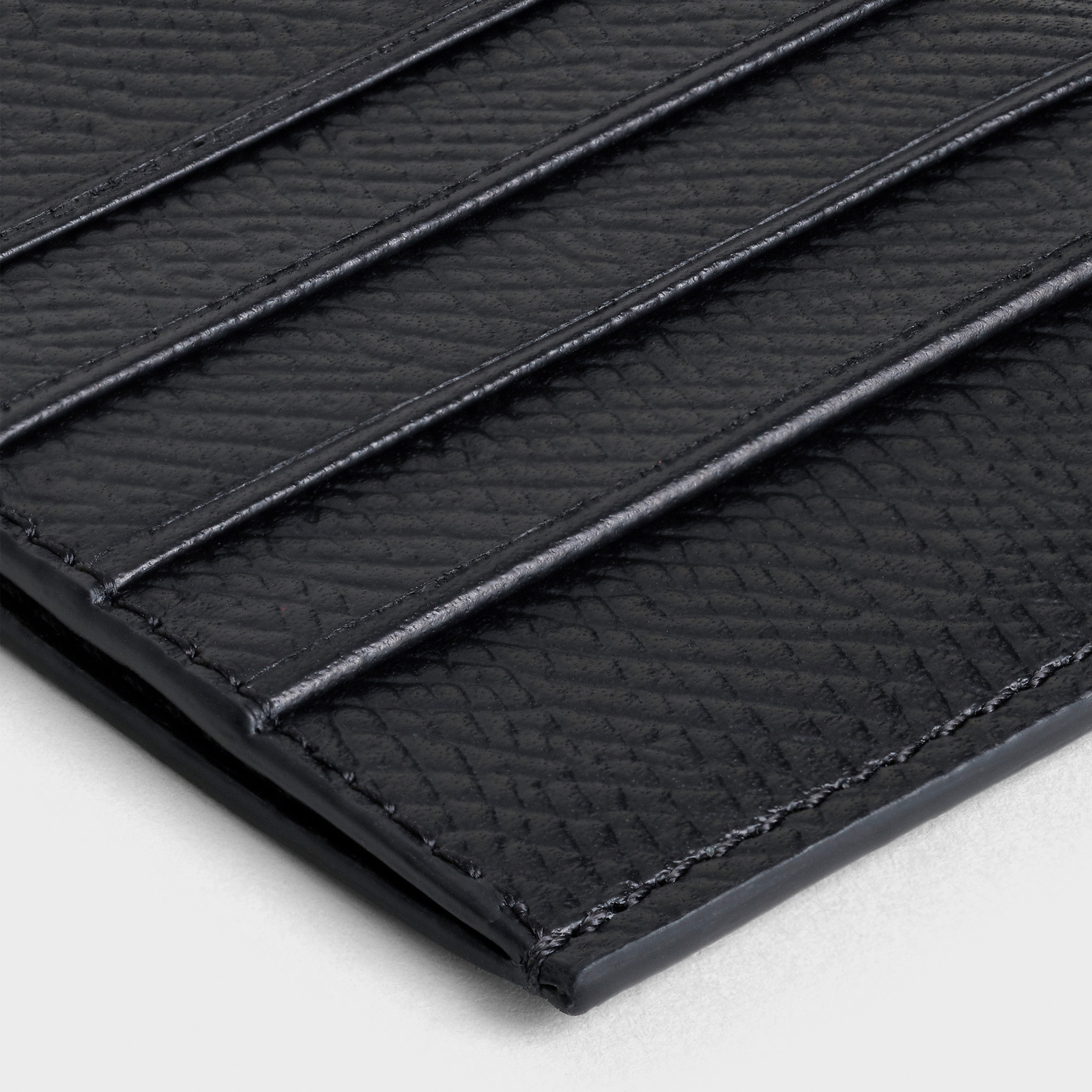 COMPACT CARD HOLDER  IN  GRAINED CALFSKIN - 4