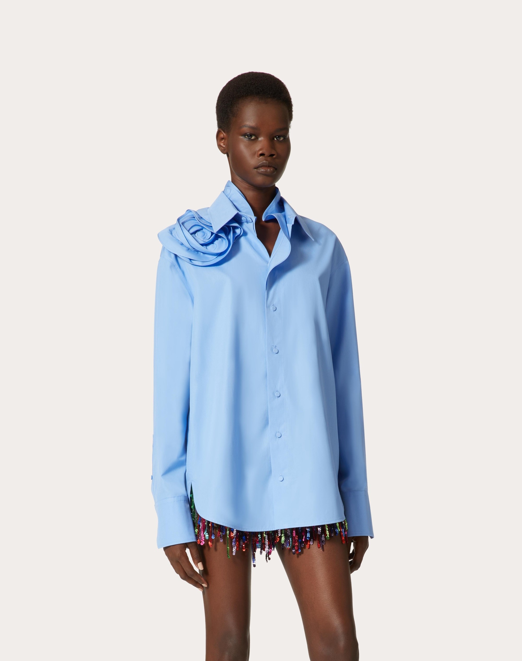 COTTON POPELINE SHIRT - 3