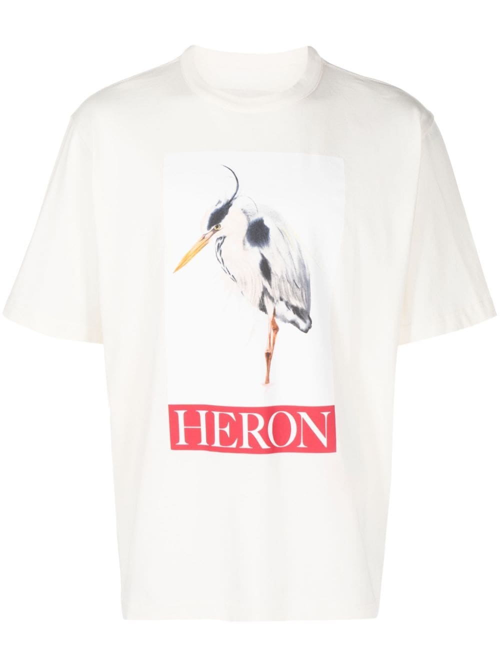 Heron Bird Painted cotton T-shirt - 1