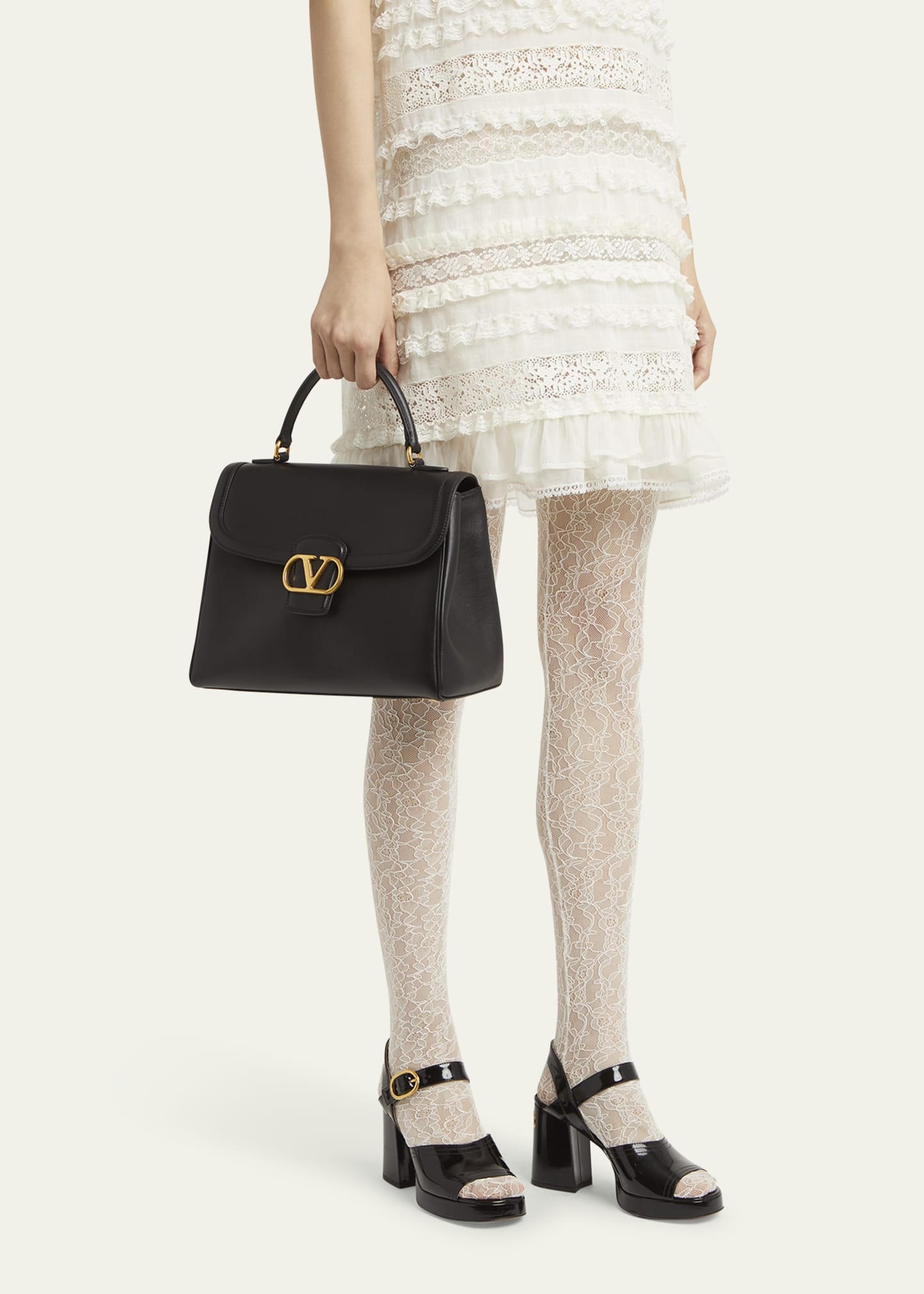 9 to 5 Flap Leather Top-Handle Bag - 2