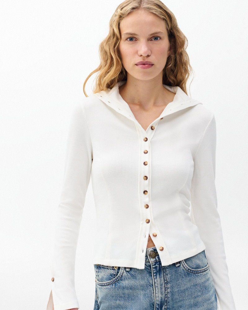 The Knit Ribbed Buttoned Cardigan 2
