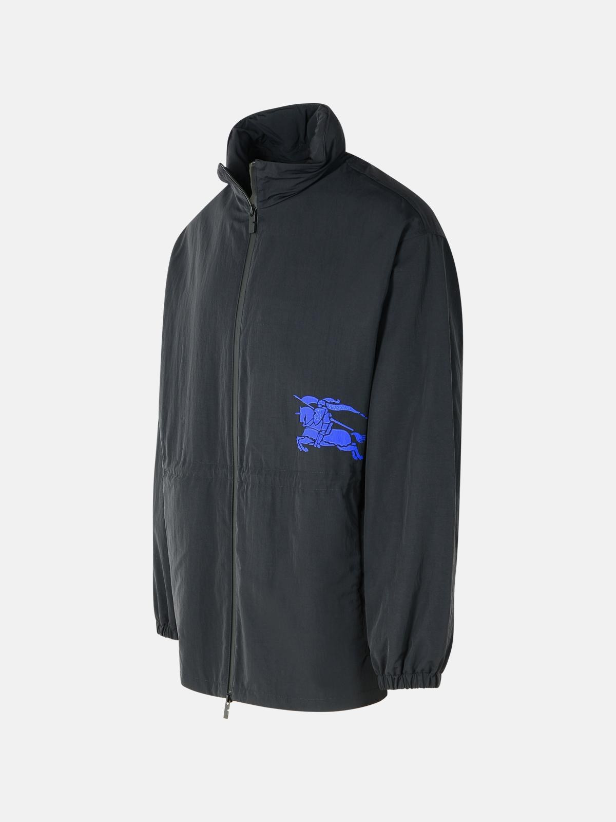 BLACK POLYAMIDE RAINCOAT - 2