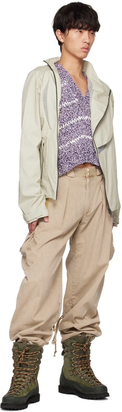 Green Paneled Jacket - 4