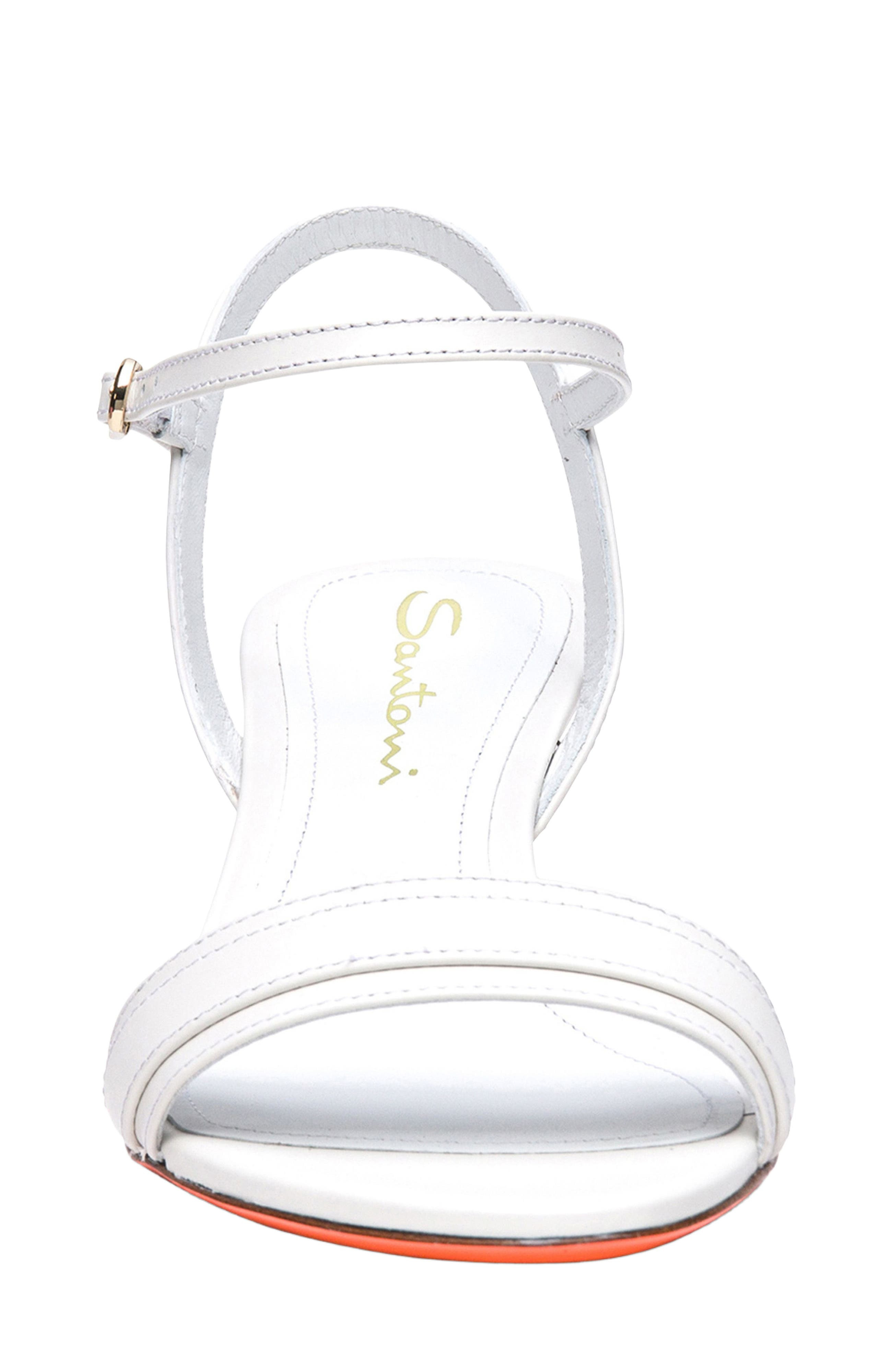 Santoni Women's mid-heel sandal in White at Nordstrom - 2