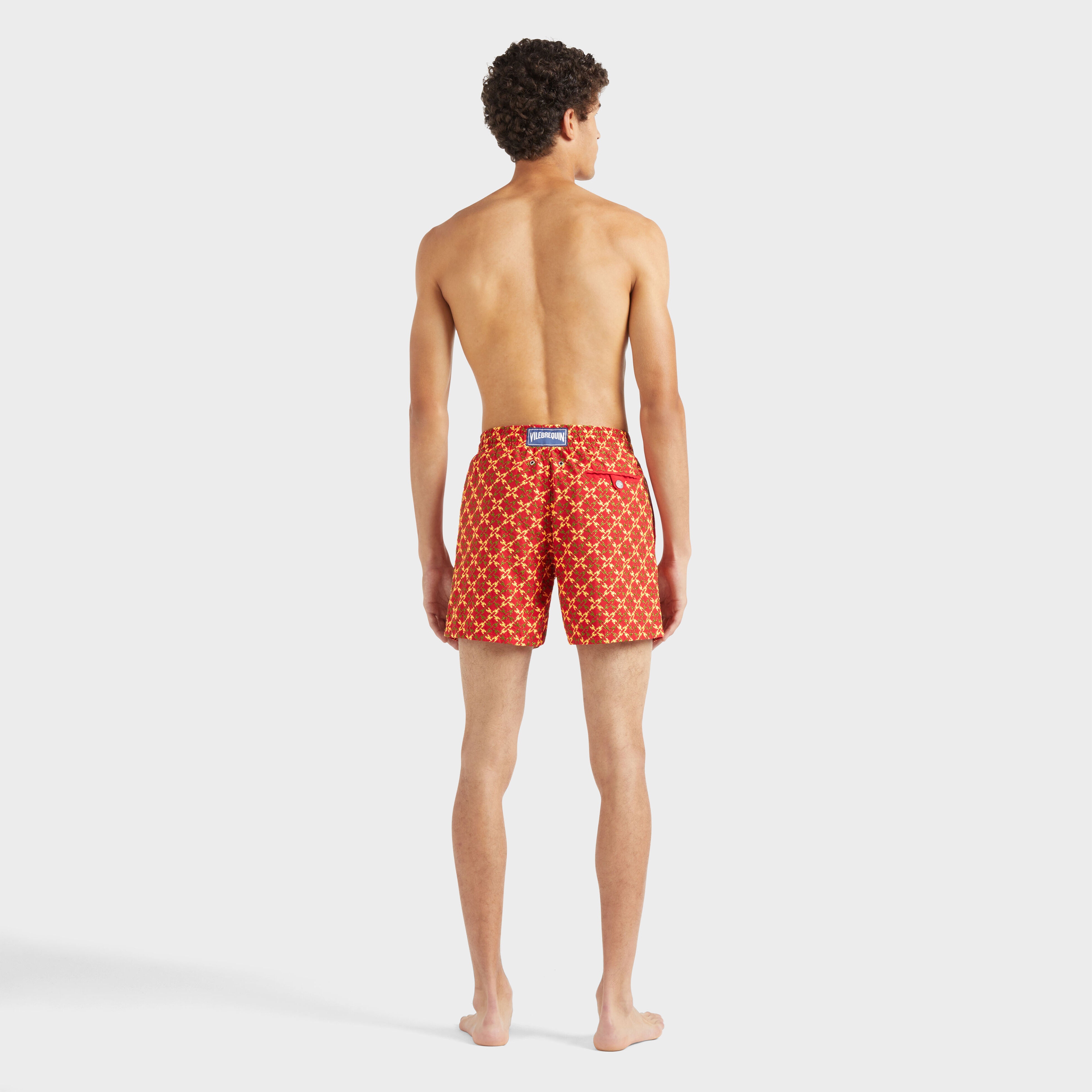 Men Swim Shorts Embroidered Homard Pixel - Limited Edition - 4