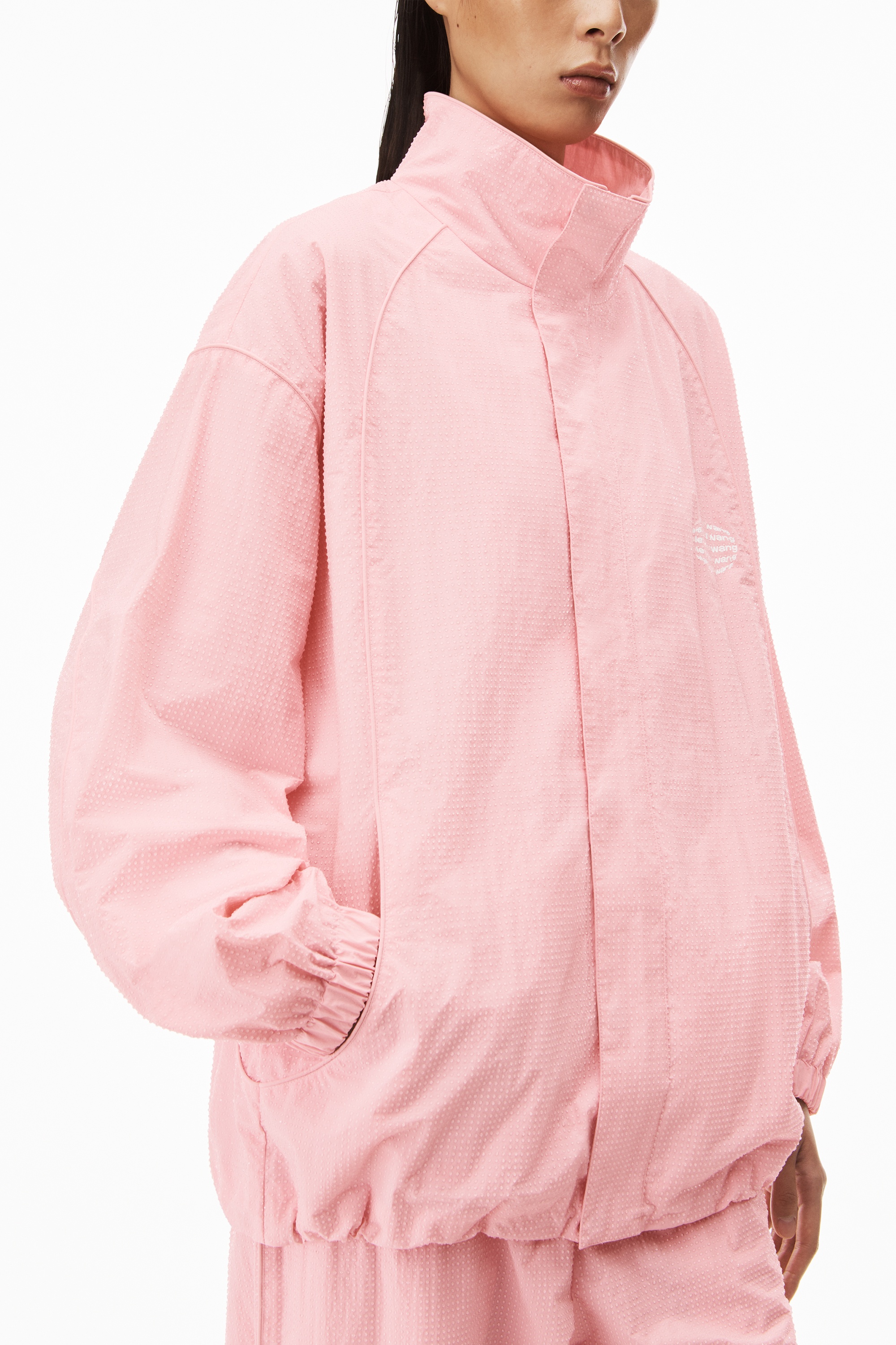 HOTFIX TRACK JACKET IN CRINKLE NYLON - 3