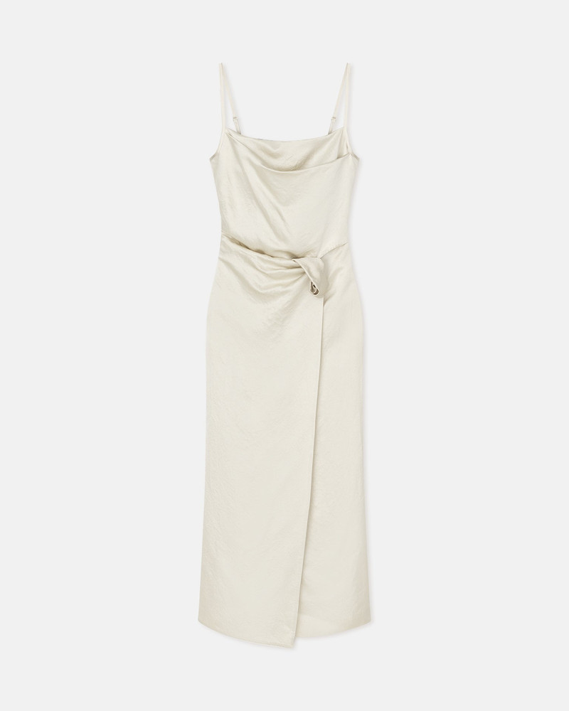 Ruched Crinkled-Satin Midi 드레스 - 1
