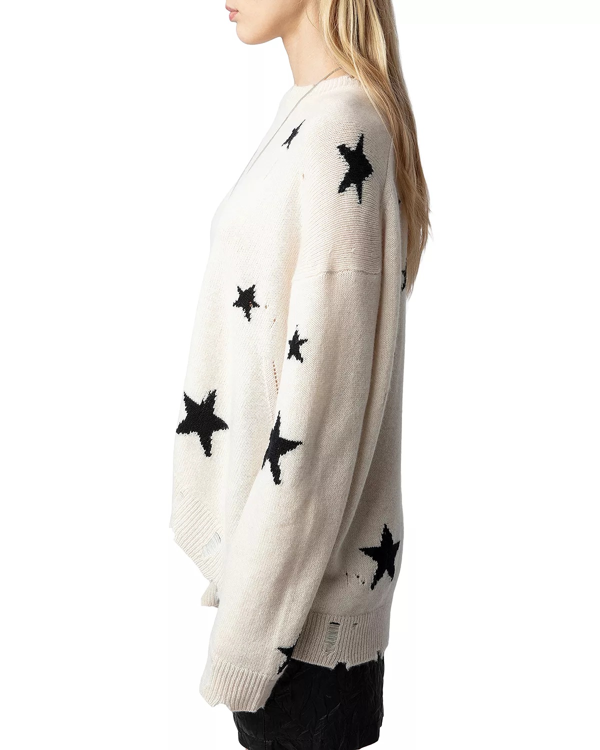 Unisex Markus Distressed Cashmere Sweater - 4