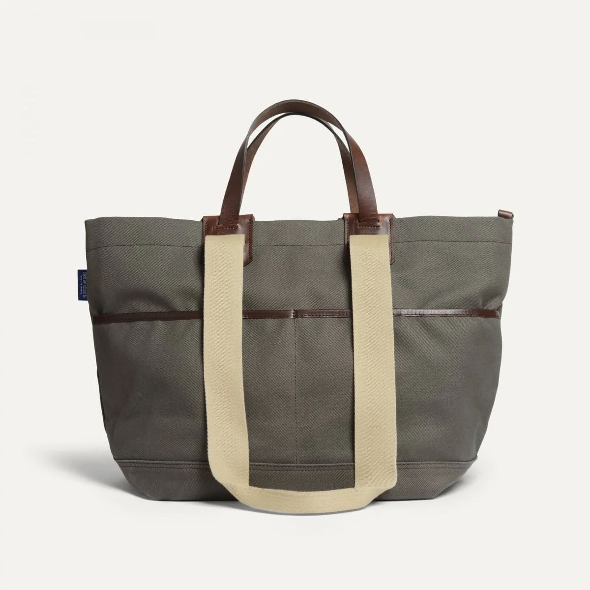 MELINE BUSINESS TOTE - KHAKI BM/TWEED - 1