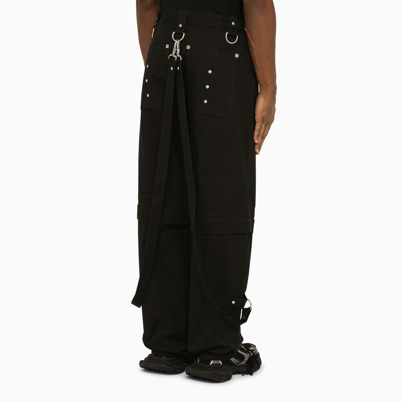 Givenchy Black Trousers With Removable Bottoms Men - 2