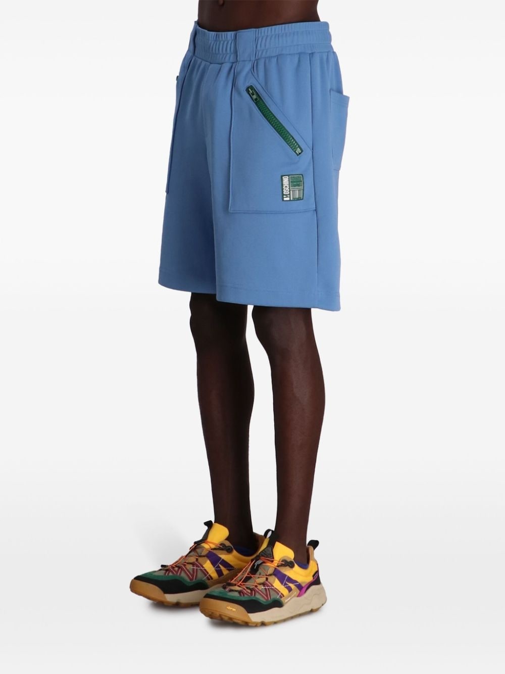 logo-embroidered track shorts - 4