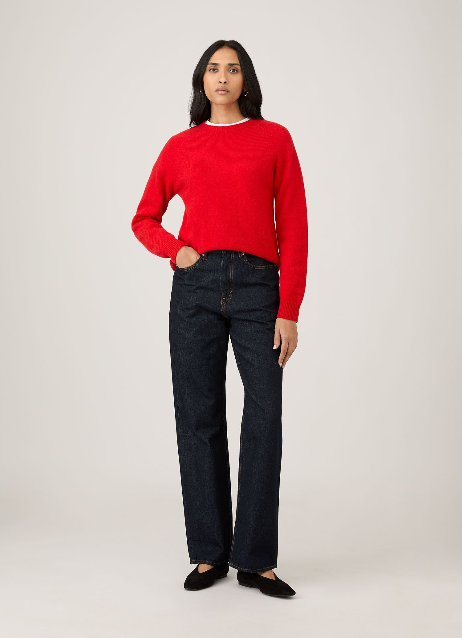 Lambswool Crew Neck Jumper - 2