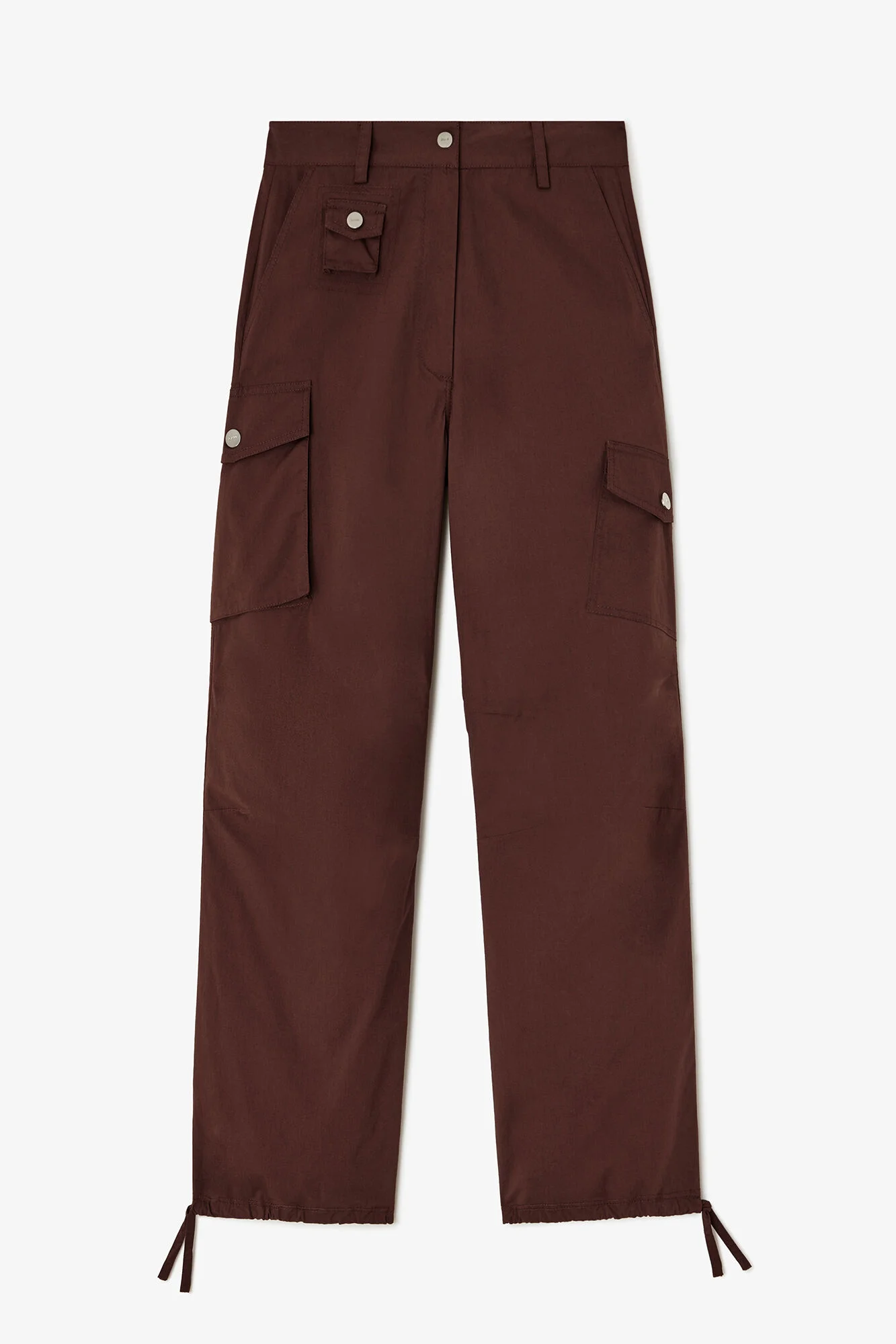 CARGO PANTS IN BROWN COTTON - 1