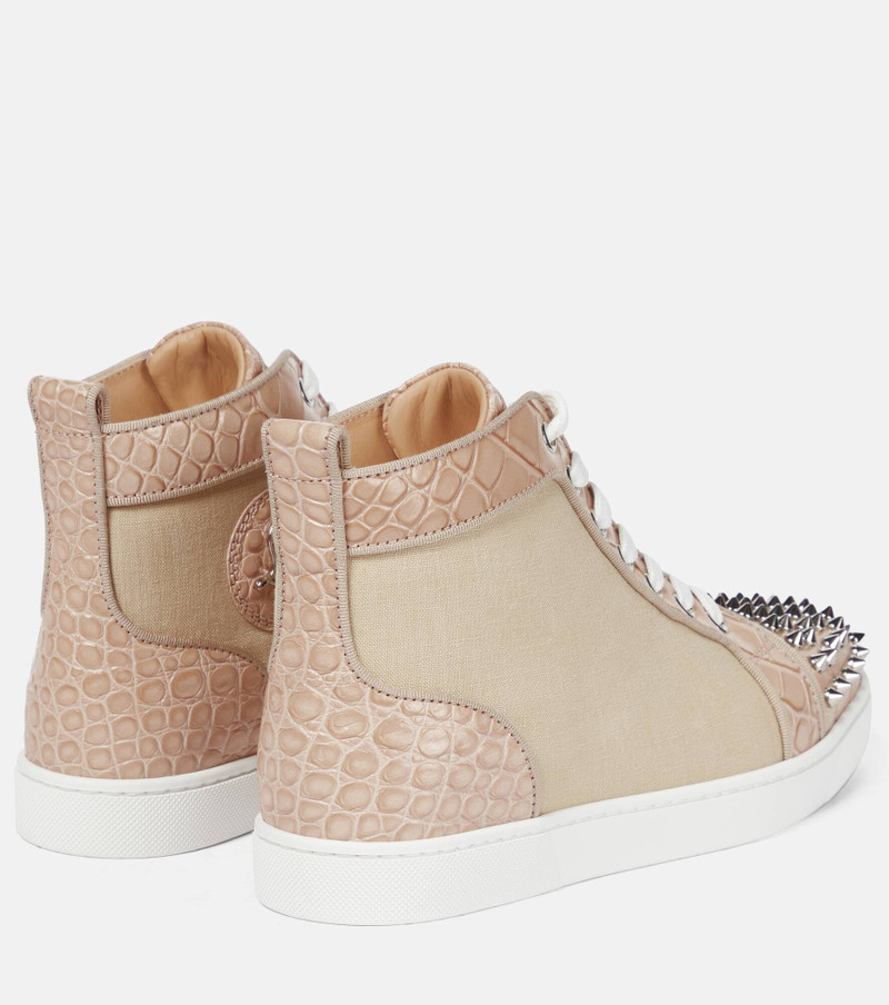 Christian Louboutin Lou Spikes canvas sneakers outlook