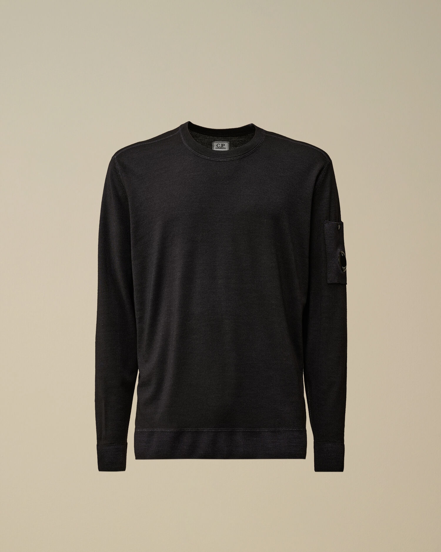 Merino Wool Fast Dyed Crew Neck Knit - 1