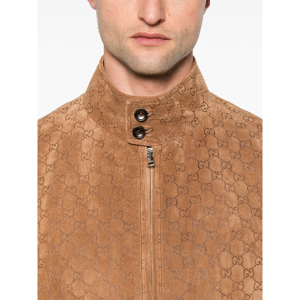 Gucci Brown Jackets - Leather Jackets Men - 5