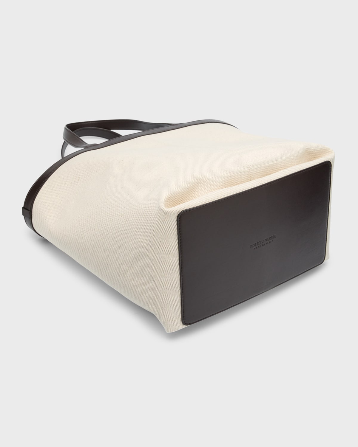 Bottega Veneta Medium Canvas and Leather Tote Bag
