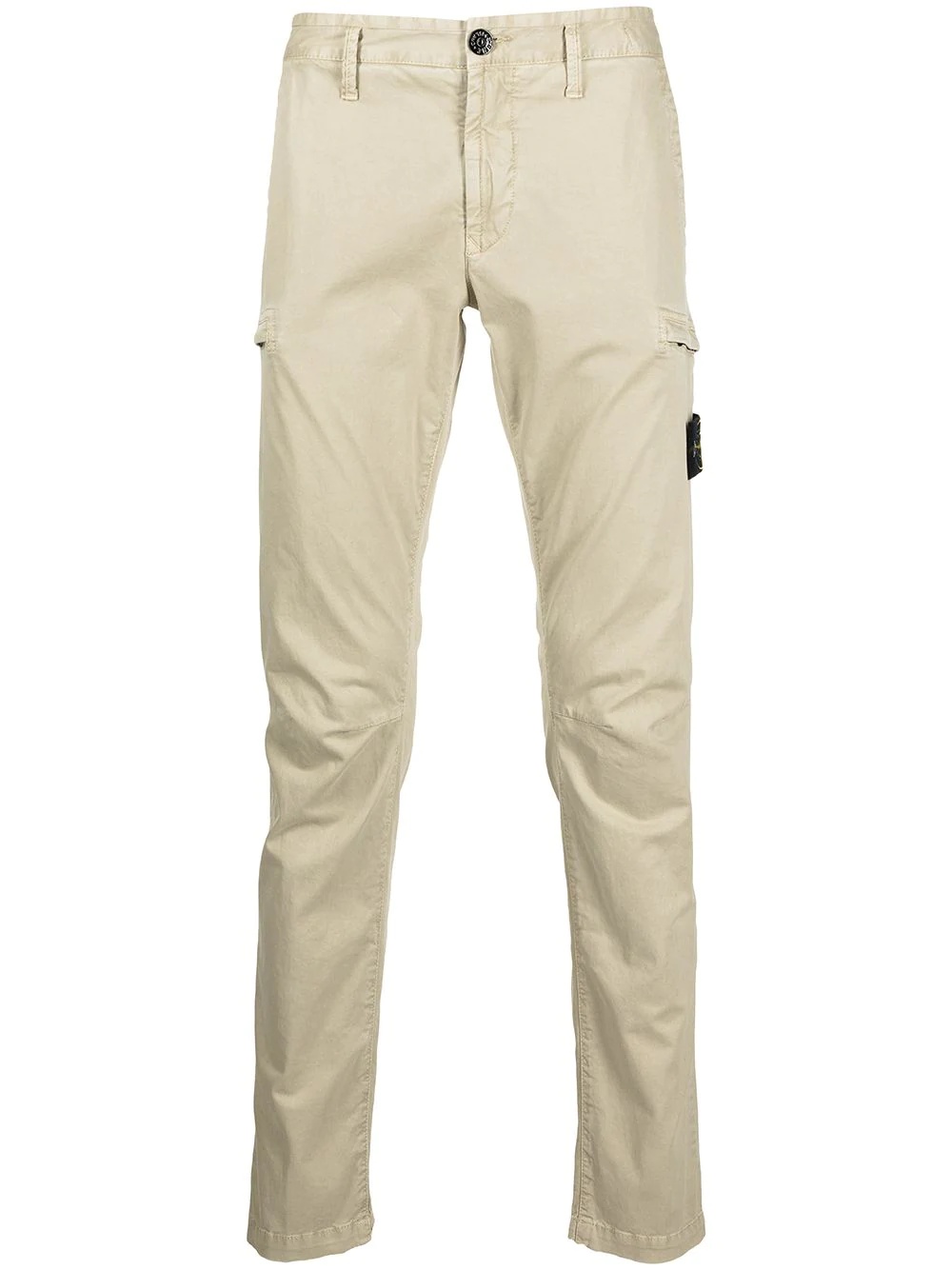 logo patch cargo trousers - 1