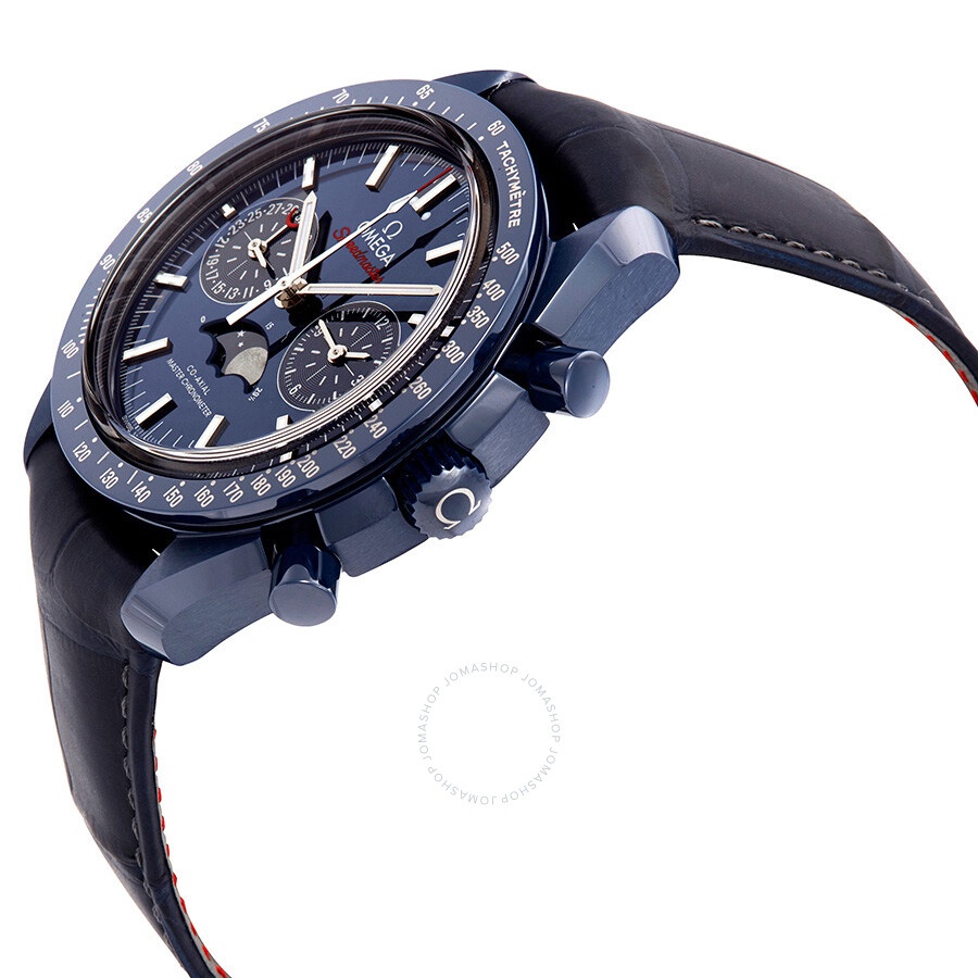 Pre-owned Omega Speedmaster Chronograph Tachymeter Blue Dial Men's Watch 304.93.44.52.03.001 - 2