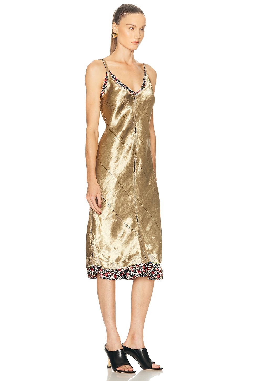 Liquid Metal Charmeuse Dress - 2