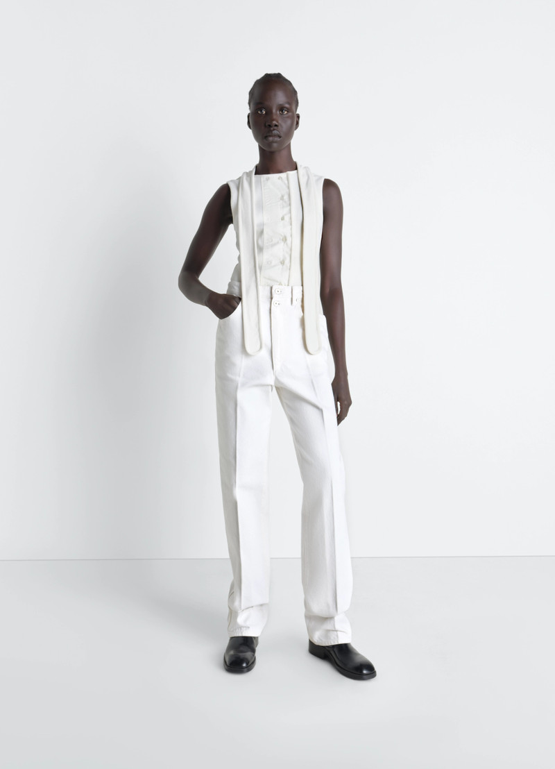 Lemaire HIGH WAISTED STRAIGHT PANTS IN DENIM outlook