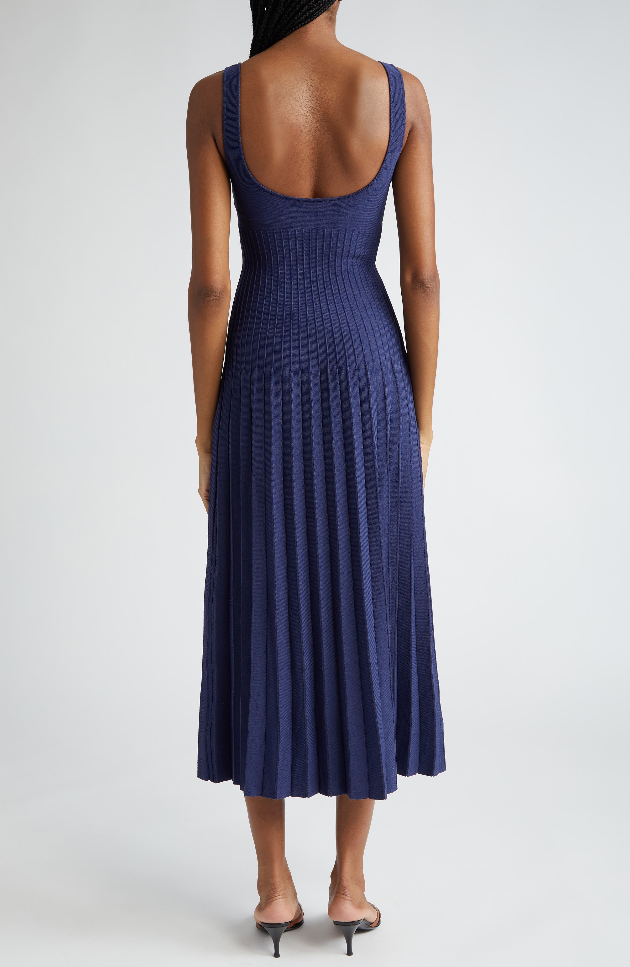 Ellison Pleat Effect Sweater Dress - 2