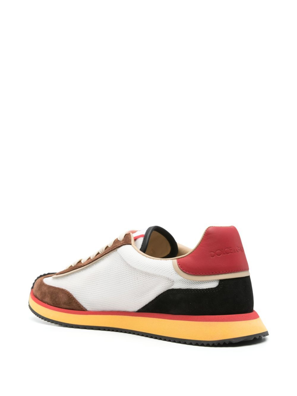 Dolce & Gabbana Men Mesh And Suede Dg Cushion Sneakers - 3